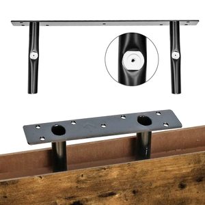 Bathroom Floating <b>Shelves</b> 16 Inch Set Of 2 Rustic Brown <b>Wall</b> <b>Mounted</b> <b>Shelf</b> Over Toilet Farmhouse Decor - Product Image 2