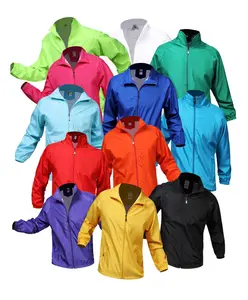 맞춤형 인쇄 로고 남성용 윈드 브레이커 재킷 빈 골프 경량 대형 야외 하이킹 윈드 브레이커 남성 자켓