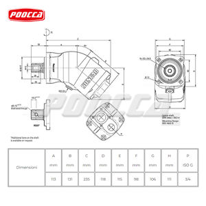 Pompe haute pression <span class=keywords><strong>Sunfab</strong></span> SAP-047R SAP série SAP-064R SAP-012R-N-DL4-L35-SOS-000 pompe hydraulique à piston axial variable - Product Image 6