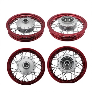 Ensemble de jantes en aluminium avec frein à tambour 1.40x10 pouces, <span class=keywords><strong>moyeu</strong></span> avant et arrière pour motocross tout-terrain, pièces de course pour motos de cross et dirt bikes - Product Image 6