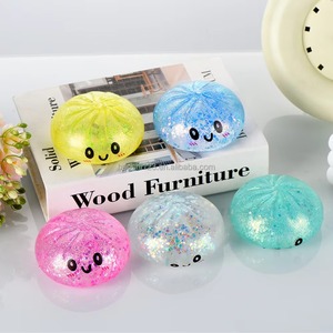 Mini Big Simulation Bun Dumpling TPR Maltose Squishy Toy Malt Candy Slow Rebound Stress Relief Decompression Stretchy Fidget Toy - Product Image 3