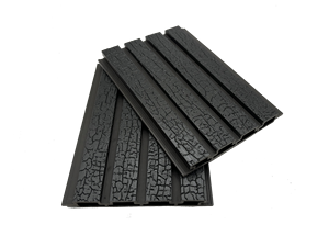 Grand panneau mural WPC Revêtement mural moderne européen Panneau composite en bois et plastique pour l'extérieur Imperméable pour la salle de sport Fond <span class=keywords><strong>noir</strong></span> - Product Image 3