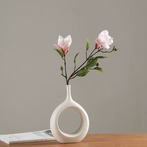 Hot Sale Decoration Wholesale Nordic White Unique Gift Ceramic <b>Vase</b> for Home Decor - Product Image 4