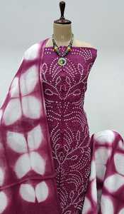 Tela satinada con encaje bordado Forro completo Colgante de seda-Dupatta Estilo tradicional Estampado colorido Trabajo para fiesta - Product Image 6