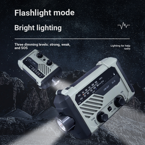 Linterna y radio de manivela: ¡perfectos para cortes de energía o emergencias! - Product Image 5
