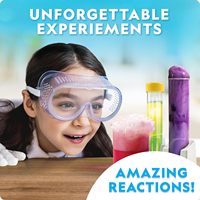 Kit de chimie avec 45 expériences scientifiques, y compris la croissance des cristaux et les réactions, kit scientifique pour enfants, STEM