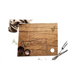 Planche à découper rectangulaire en bois d'acacia, nouvelle conception, durable, faite à la main, naturelle, lavable au lave-vaisselle, vente en gros - Product Image 3