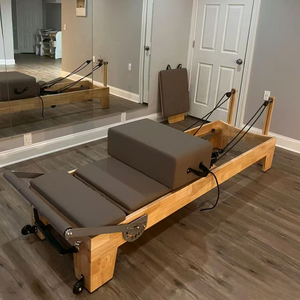 Commerciale Équipement Professionnel Bois De Chêne avec Boîte Assise Printemps Jumpboard Yoga Pilates Reformer pour Studio - Product Image 1