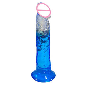 Dildo générique en gel flexible Consolador de couleur dégradée avec ventouse pour le vagin des <span class=keywords><strong>hommes</strong></span> - Product Image 3
