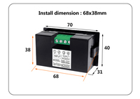 D85-222 Tampilan Digital AC Voltmeter 0-600V 0-199.9V Pengukur Tegangan Catu Daya AC220V Catu Daya Terisolasi
