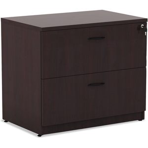 Alera Valencia Series Classeur à 2 tiroirs en bois de mahogany, 35 x 22 x 29-1/2 pouces - Product Image 3