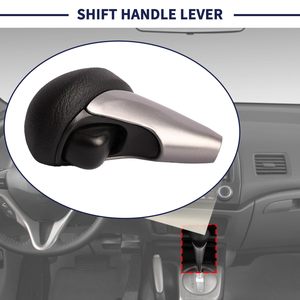 Honda Civic 8th Gen Gear <b>Shift</b> <b>Knob</b> Silver Plastic Ergonomic Design Automatic Transmission - Product Image 2