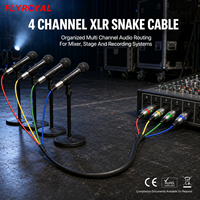 Câble multipaire XLR 4 canaux, câble de microphone XLR mâle-femelle pour table de mixage, scène, studio d'enregistrement, longueur personnalisée OEM ODM