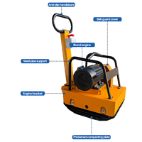 Compacteur à plaque vibrante électrique 4KW pour la compactation des sols et des asphalts en intérieur