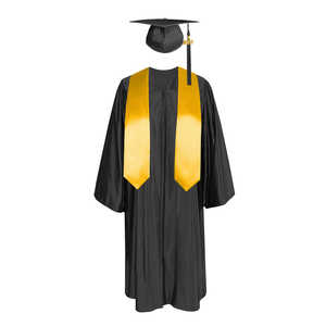 Robe de remise de diplôme américaine en gros, personnalisée, unisexe, en tissu tissé, tenue académique avec logo pour les universités et les lycées - Product Image 6