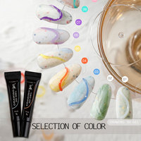 HS Private Label - Gel de Uñas 3D Suave en Tubo, 8g, 10 Colores, No Tóxico, para Dibujar, Esculpir y Modelar en 5D