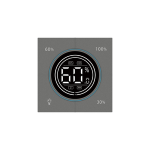 Interrupteur intelligent WiFi Tuya <span class=keywords><strong>avec</strong></span> bouton rotatif, <span class=keywords><strong>variateur</strong></span> de lumière LED, panneau tactile, commande vocale à distance, compatible Alexa <span class=keywords><strong>et</strong></span> Google Home - Product Image 1