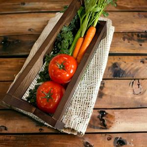 Panier <span class=keywords><strong>de</strong></span> récolte en bois Panier <span class=keywords><strong>de</strong></span> jardin résistant à l'eau et à la rouille pour la récolte des légumes et la collecte des fruits - Product Image 5