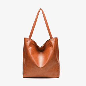 <span class=keywords><strong>Sac</strong></span> fourre-tout vintage en PU ciré, grand, simple et polyvalent, pour femme, best-seller transfrontalier pour sites indépendants - Product Image 1