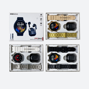 M103 Thời Trang Vòng Relojes Thông Minh Đồng Hồ 2 Trong En 1 Với Tai Nghe Wearable Thiết Bị Loạt <span class=keywords><strong>9</strong></span> Siêu 2024 Smartwatch Cho Người Đàn Ông Phụ Nữ - Product Image 3