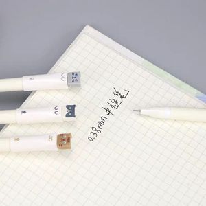 Stylo neutre à pointe fine 0,38 mm motif <span class=keywords><strong>chat</strong></span> <span class=keywords><strong>mignon</strong></span>, stylo créatif à motif cœur de fille de <span class=keywords><strong>dessin</strong></span> animé, stylo pour étudiant - Product Image 5