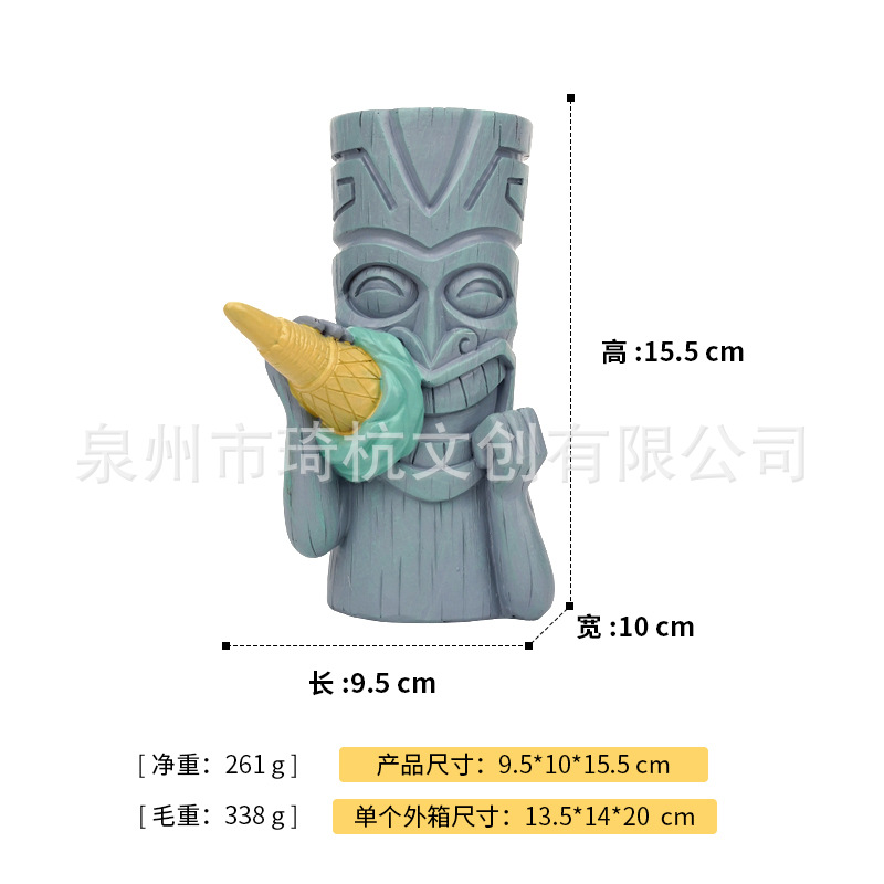 Totem Flower Arrangement for Ice Cream - Green