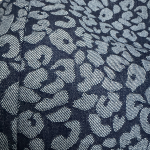 Denim Cloth Wholesale Rolls Deep Blue Jacquard Pattern Cotton <strong>Blend</strong> Wide Width for Supplier Orders - Product Image 3