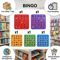 Jeu de cartes de bingo éducatif ZS-PC0056 au design original, 5 couleurs, impression numérique, sélecteur de numéros, logique, réflexion, intelligence