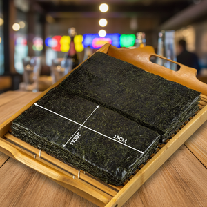 Feuilles <span class=keywords><strong>de</strong></span> <span class=keywords><strong>Nori</strong></span> Grillées pour <span class=keywords><strong>Sushi</strong></span> Onigiri, 50 Pièces, Emballage OEM Séché - Product Image 6