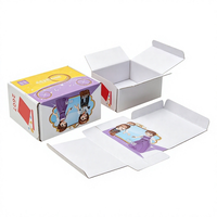 Boîte d'emballage de jouets personnalisée écologique avec pelliculage mat et paillettes, boîte en carton de luxe avec couvercle, blocs de construction, poupée princesse pour enfants