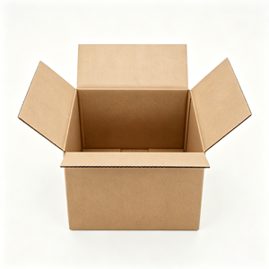 En stock, boîte en carton ondulé brun, logo personnalisé, impression de taille personnalisée, boîte d'emballage pliable en kraft pour la logistique, l'expédition et le stockage - Product Image 3