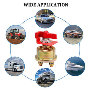 12V-48V 300A pin chuyển <span class=keywords><strong>disconnector</strong></span> khẩn cấp cắt điện isolator cho xe ô tô xe tải thuyền rvs cắm trại pickups-Đỏ chuyển đổi - Product Image 6