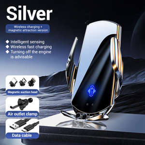 Strong Magnetic Air Vent Dashboard Windshield Mount <b>Wireless</b> Charging 15W Fast Charge Car <b>Phone</b> Holder for Mobile <b>Phone</b> Holders - Product Image 4