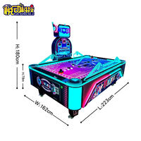 Nouvelle conception Table de hockey sur air à 2 joueurs avec compteur de scores électronique, jeu d'arcade à monnayeur pour usage commercial, machine de jeu multifonction