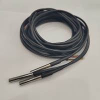 Stainless steel tahan air tipe DS18B20 digital sensor Suhu probe garis suhu