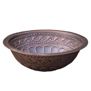 <span class=keywords><strong>Lavabo</strong></span> Europeo / Lavandino da Bagno in Rame Puro / <span class=keywords><strong>Lavabo</strong></span> <span class=keywords><strong>Rotondo</strong></span> in Rame Fatto a Mano per Bagno - Product Image 3