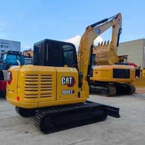 Excavatrice CAT 306E2 d'occasion, système hydraulique stable, moteur d'origine, force de creusement puissante, train durable, prête à être expédiée - Product Image 4