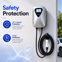 Borne de recharge murale intelligente pour voiture électrique 22 kW Type 2, 32A, avec connectivité WiFi et Bluetooth