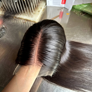Premium Hair Products Vietnamese Raw Hair Lace <b>Front</b> <b>Wigs</b> 100 Virgin Hair Smooth Straight Human Hair <b>Wigs</b> Top Quality - Product Image 1