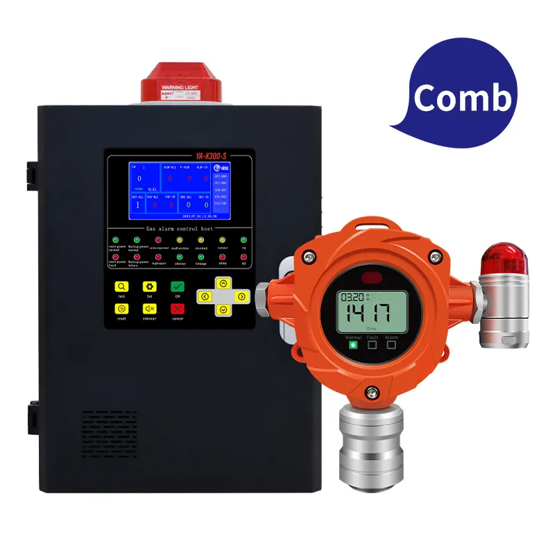 Fixed Industrial Gas Detector for Combustible LEL Gases RS485 4-20mA Gas Leak Detector