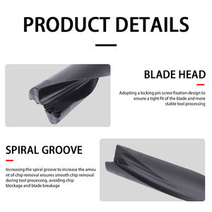 Fraise à rainures en U robuste, foret annulaire, foret en acier personnalisable CNC, foret en carbure haute vitesse, tige universelle - Product Image 3