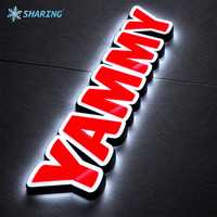 Letrero Publicitario Personalizado de Acero Inoxidable con Letras LED 3D RGB, Letras de Canal LED, Larga Duración, Resistente al Agua IP65, para Oficina