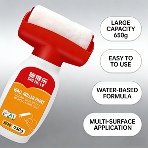 Bunkerway Acrylic Resin Interior Wall Repair Coating Liquid with Titanium Dioxide (TiO2) Home Use Brush <b>Roller</b> Application - Product Image 4