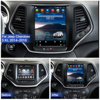 Radio para Auto STWEI con Android 14, Navegación GPS, Reproductor Multimedia de Video para Jeep Cherokee 5 KL 2014-2018, Estilo Pantalla Tesla, Carplay, DSP