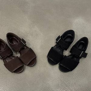 Sandalias planas de verano 2026 estilo vintage con punta abierta y una tira, con cubierta trasera, para mujer - Product Image 4