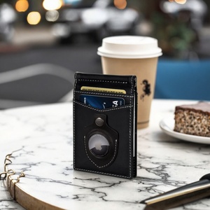 For Boshiho Customized Minimalist Leather <b>Wallet</b> for Men <b>RFID</b> Function Front Pocket with Metal Money Clip Slim and Short Length - Product Image 1