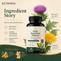 Capsules de bien-être hépatique à marque privée OEM, complément nutritionnel botanique à base de plantes