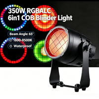 Projecteur LED COB RGBALC 6 en 1 350W, étanche IP, 1800-8500K, DMX, lumière stroboscopique pour scène, public, fêtes, mariages, concerts, bars