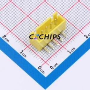 BX-XH2.54-5PWZ-Y Wire-to-Board Pin Header Bent Lead Through Hole,P=2.54mm Connector 1x5P 2.5mm Right Angle Insert XH - Product Image 1