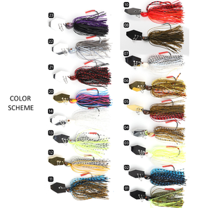 Mồi câu Chatterbait SUPERIORFISHING 3/8oz 1/2oz Spinnerbait bằng thép không gỉ, mồi câu Jig kim loại, mồi câu Spinner Bait JH20 - Product Image 6